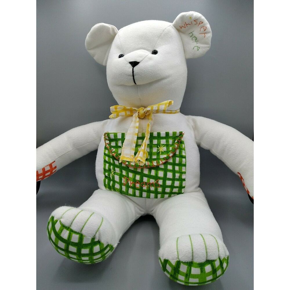 Bath & Body Works Dream Bear Whisper In My Ear Plush Stuffed White Teddy Bear